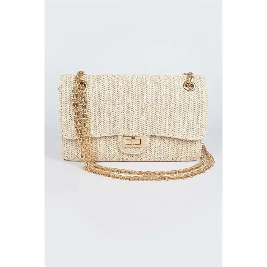 Beach in the Evening Bag in Natural