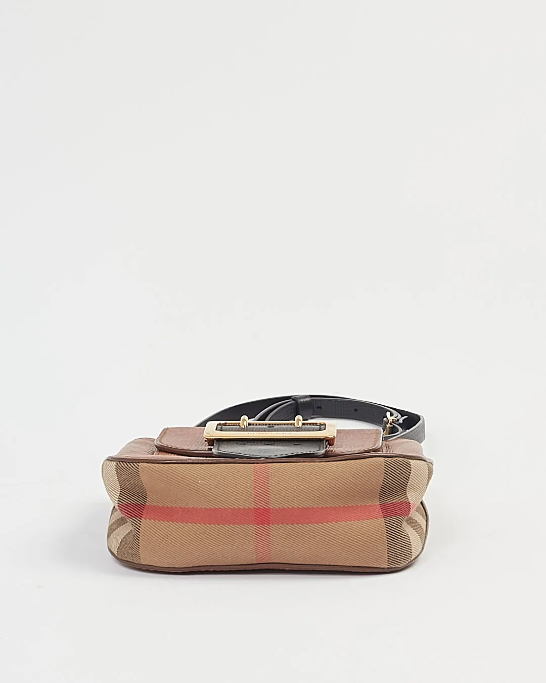 Burberry Tan/Black Buckle Crossbody Bag