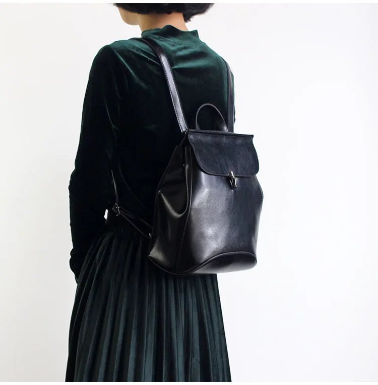 Leather Backpack Purse, Designer Backpacks for Women, Small Backpack Purse
