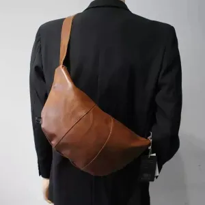 Leather Crossbody Hobo Bag