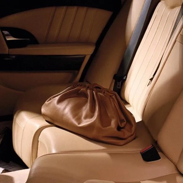 Luxury Leather Envelope Handbag