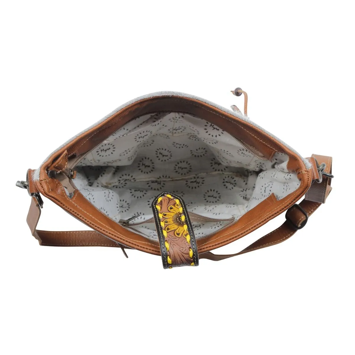 Myra Bag Sunflower Hair-Tooled Bag