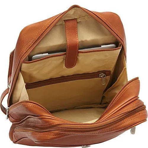 Piel Leather Flap-Over Tablet Backpack