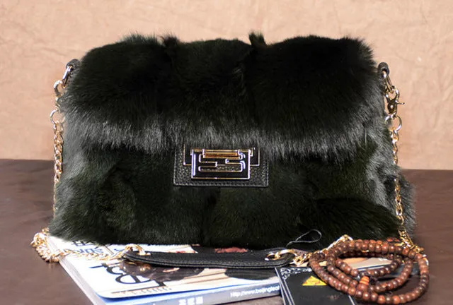 Plush Fur shoulder bag