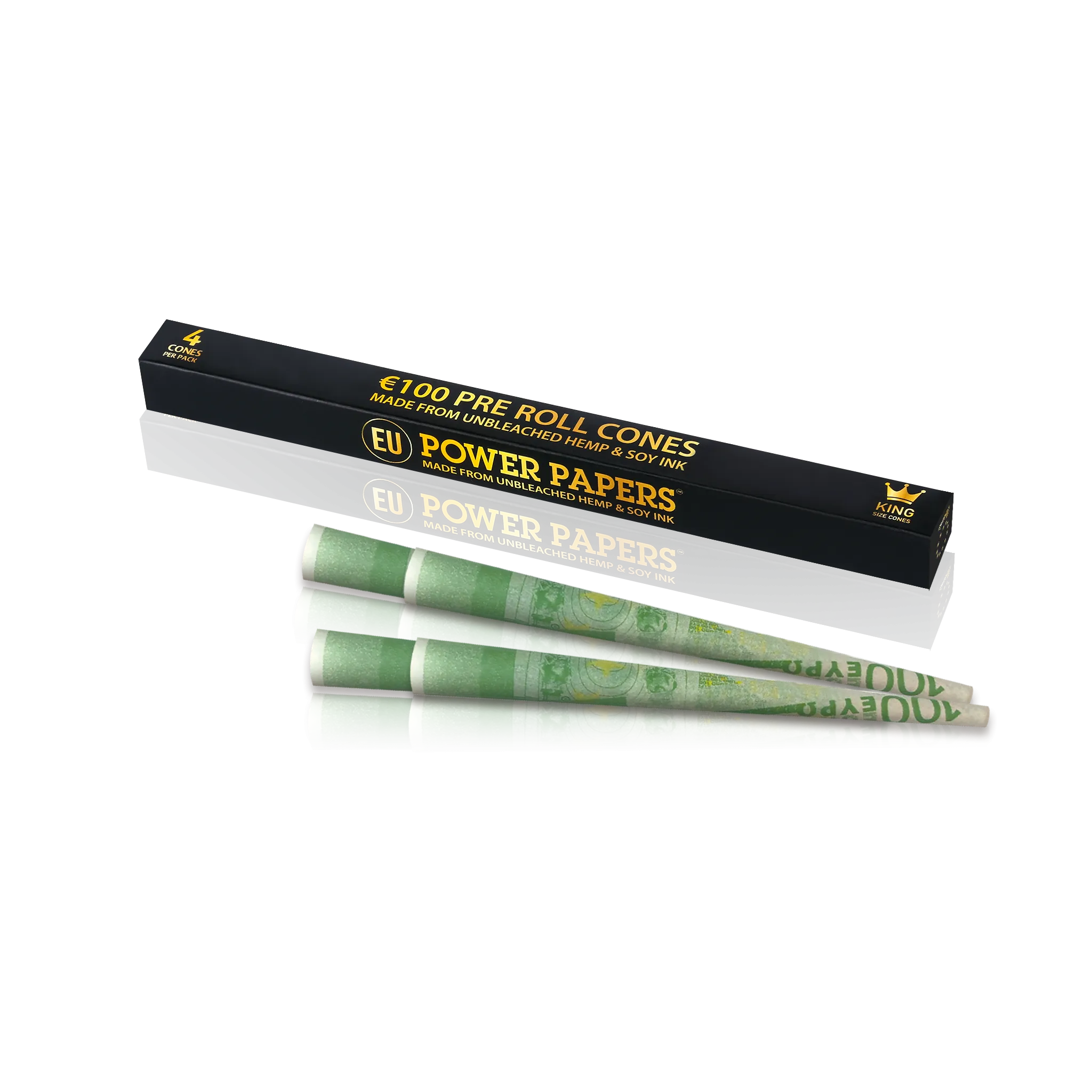 POWER PAPERS™ EUR€100 Pre Rolled Cones