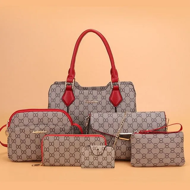 PU Leather Retro 6-piece Set