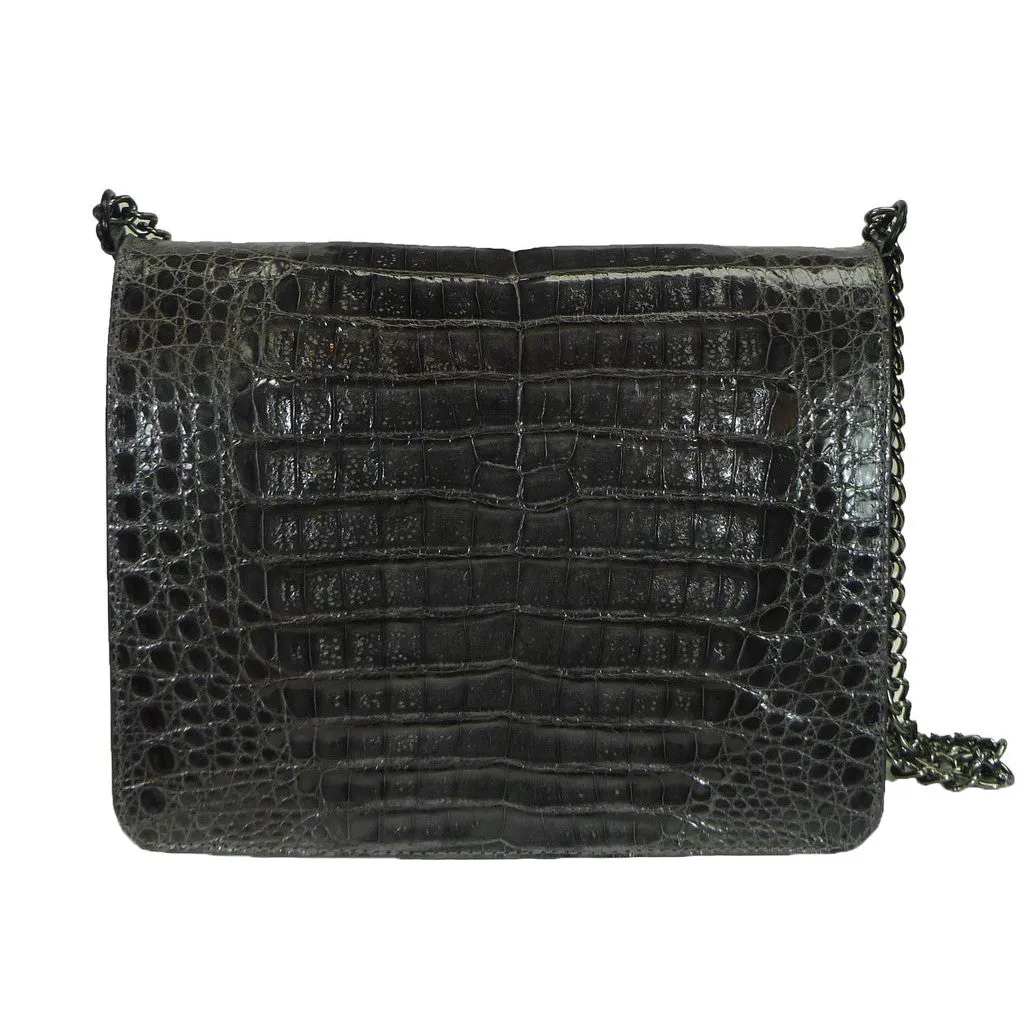 Stella Chain Bag in Crocodile