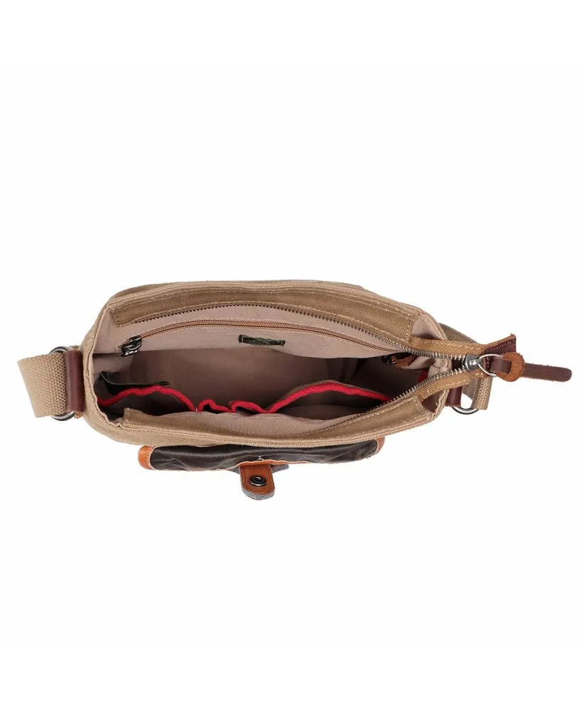 Tapa Two-Tone Canvas Crossbody