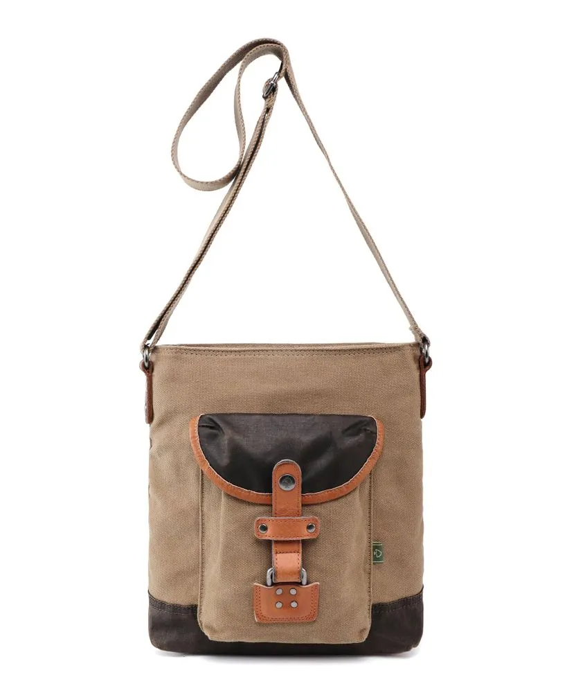 Tapa Two-Tone Canvas Crossbody