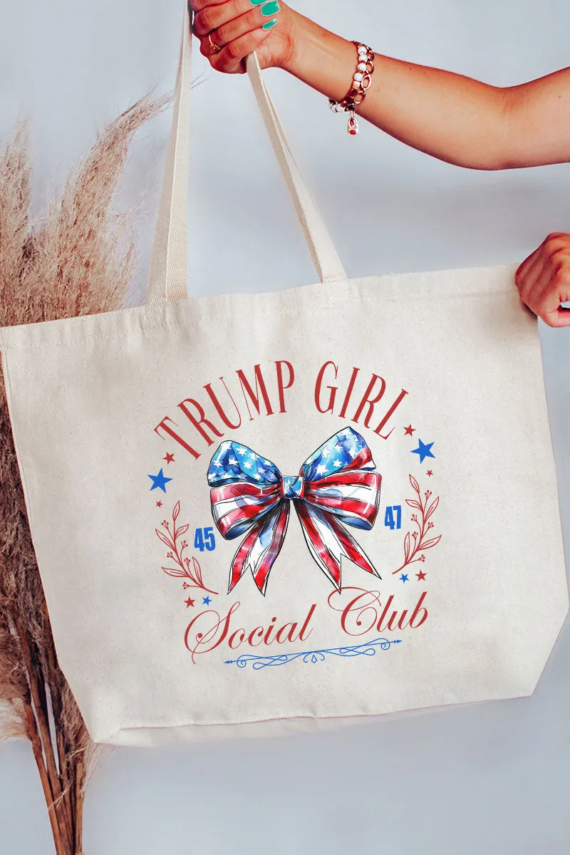 Trump Girl Social Club Canvas Jumbo Tote
