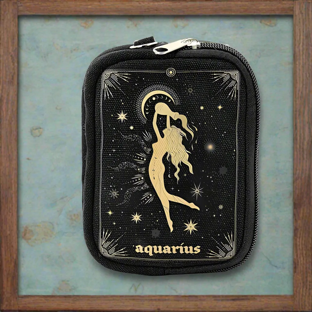 Zodiac Sign Wristlet Purse